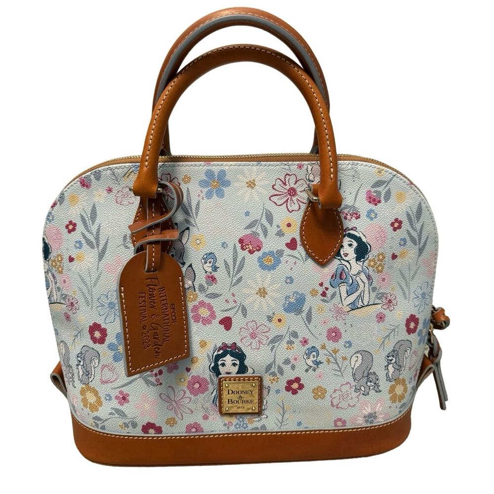 Disney Dooney And Bourke Snow White Flower And Garden 2023 Satchel Bag NWT